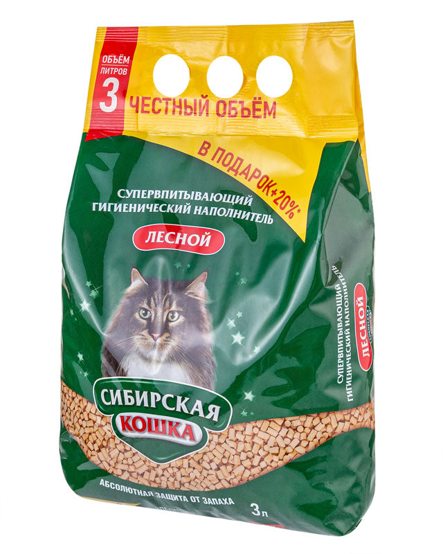 Super Absorbent Wood Litter "Forest" 3L (2.5 kg)