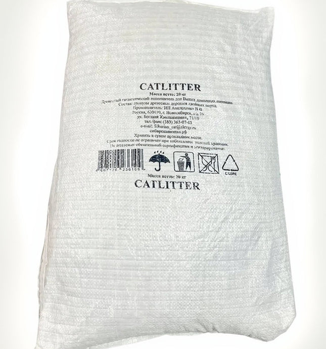 Наполнитель CATLITTER хвойный древесный впитывающий 20кг