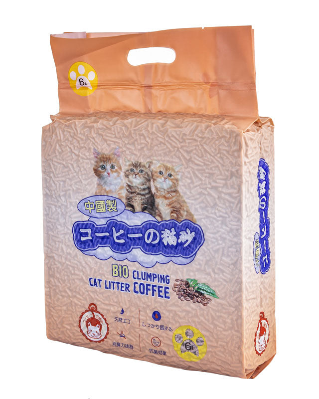 HAKASE AREKKUSU “TOFU” Coffee-Scented Soy Litter, 6 L