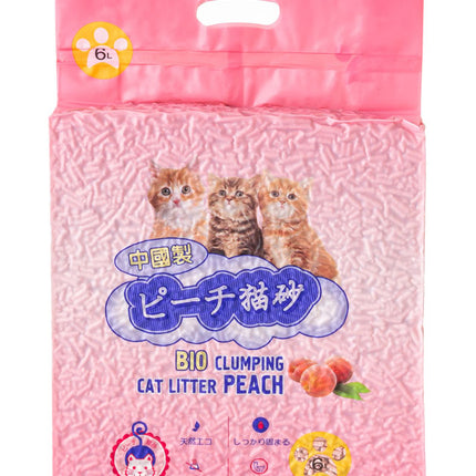 Соевый наполнитель HAKASE AREKKUSU «TOFU» персик 6л