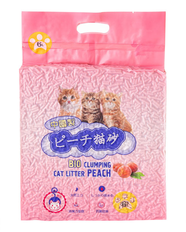 HAKASE AREKKUSU “TOFU” Soy Litter, Peach, 6 L