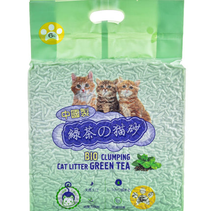 Соевый наполнитель HAKASE AREKKUSU «TOFU» зеленый чай 6л