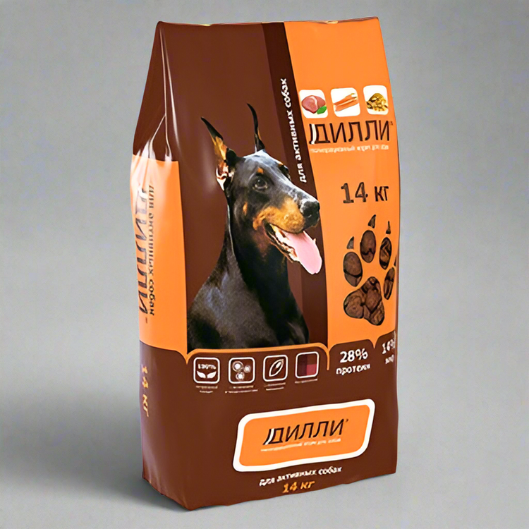 “Dilly” Dog Food for Active Dogs, 14 kg