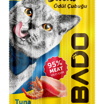 BADO Лакомство Палочки Для Кошек 5гр (Тунец Креветка)