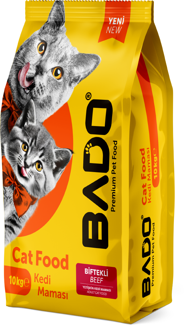 Bado dry cat food with beef 10kg