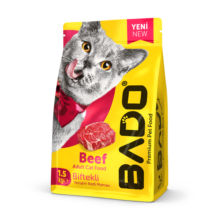 BADO Dry Food for Adult Cats 1.5kg (Beef)