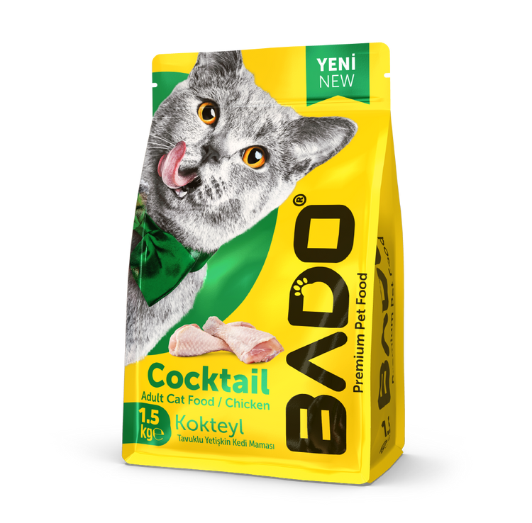 BADO Dry Food for Adult Cats 1.5kg (Mix)