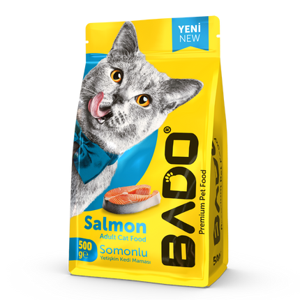 BADO Сухой Корм Для Взрослых Кошек 500гр (Лосось)