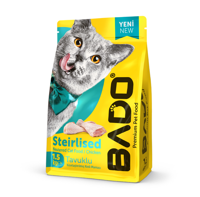BADO Сухой Корм Для Стерилизованных 1.5кг (Курица)