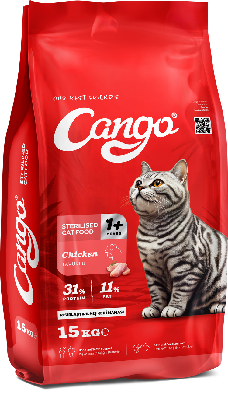 CANGO стерилденген мышыктар үчүн кургак тоют 15 кг