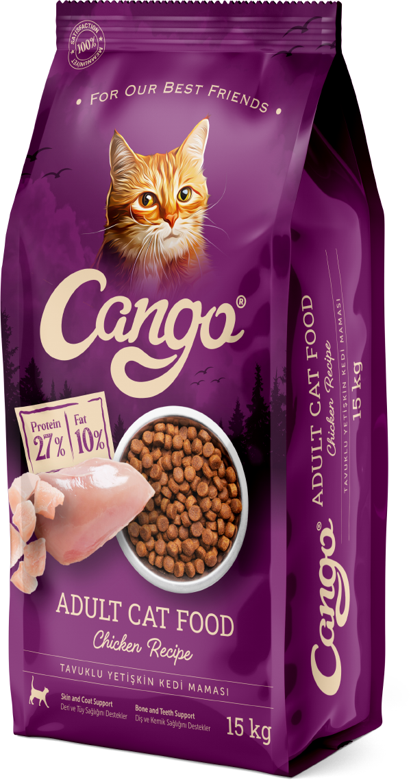 CANGO Сухой Корм Для Взрослых Кошек 15КГ (Курица)