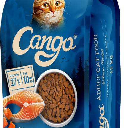 CANGO Сухой Корм Для Взрослых Кошек 15КГ (Лосось)