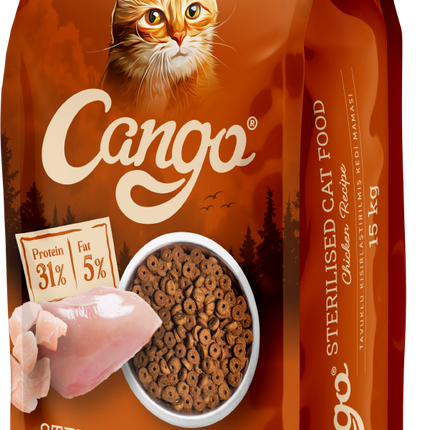 CANGO Сухой Корм Для Стерилизованных 15КГ (Курица)