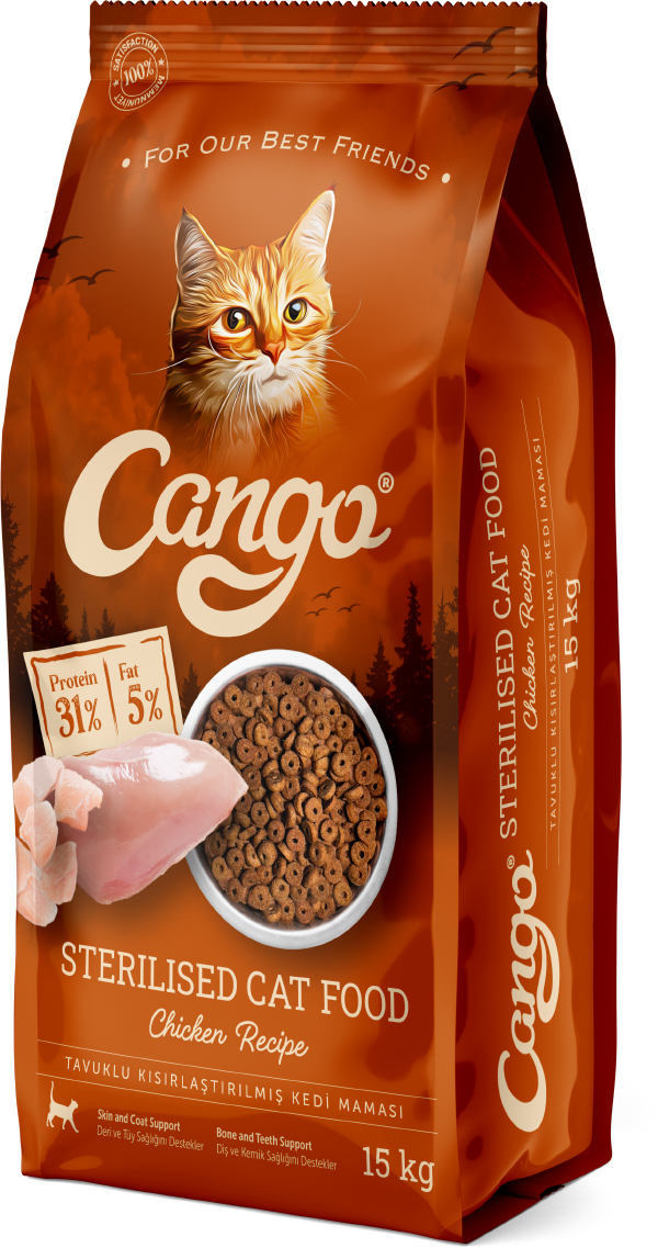 CANGO Сухой Корм Для Стерилизованных 15КГ (Курица)