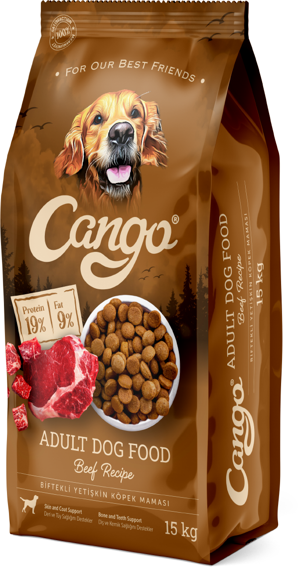 CANGO Чоң иттер үчүн кургак тоют 15 кг (уй эти)