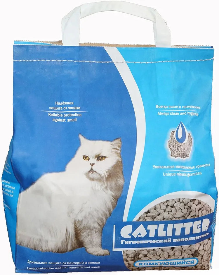 Мышыктардын ажатканасына арналган Catlitter куму, уюп калуучу, 5 л, 5 кг