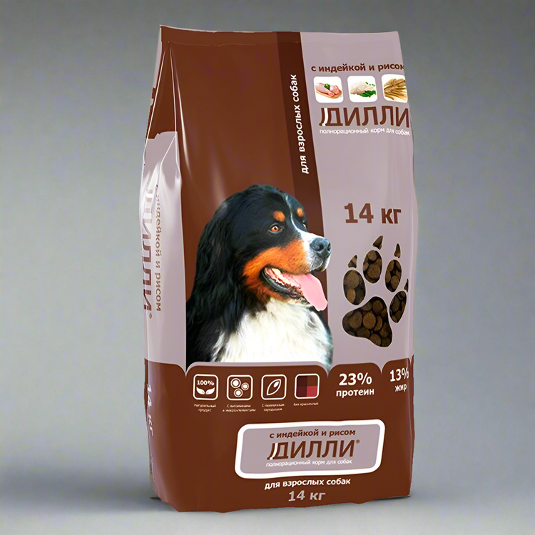 “Dilli” Adult Dog Food (with Turkey and Rice) 14 kg