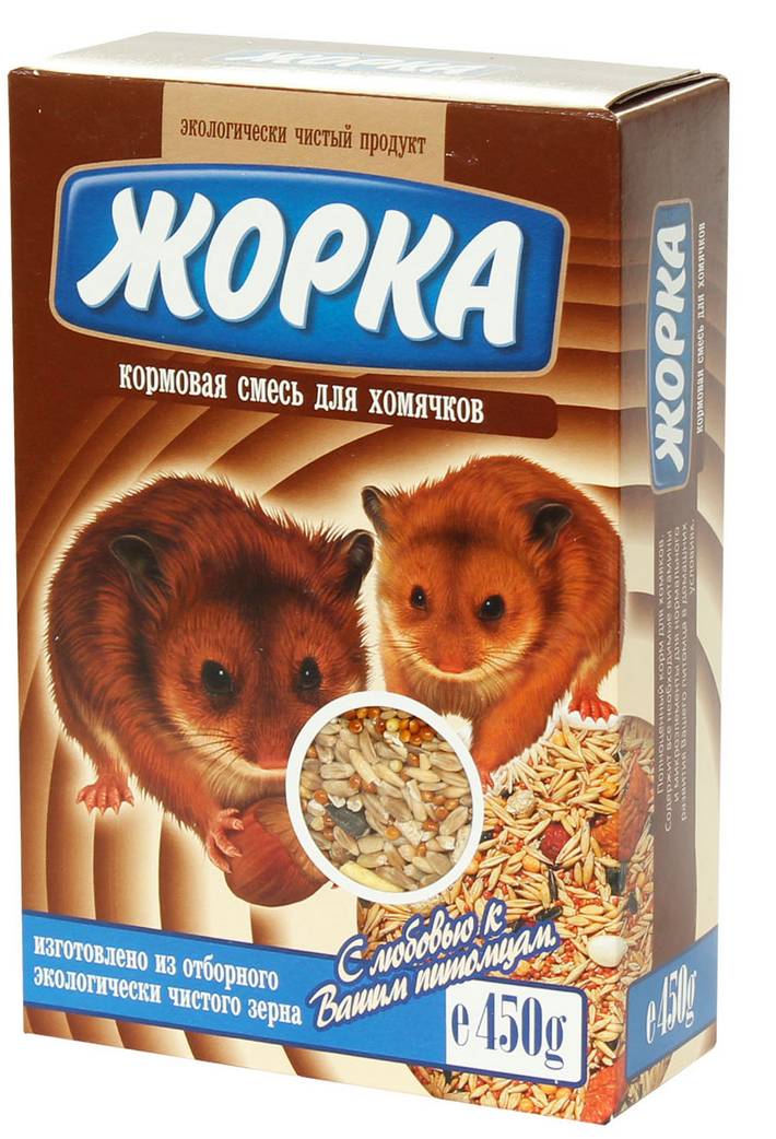 Хомяктар үчүн «Жорка» жем аралашмасы 450 г