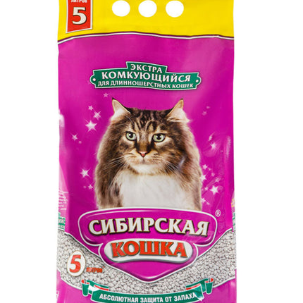 Комкующийся наполнитель «Экстра для длинношерстных кошек» 5л