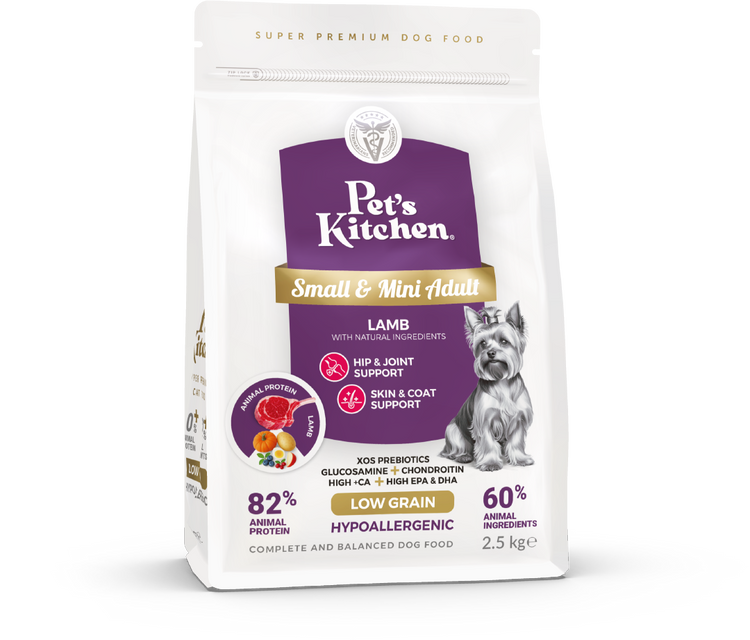 PETS KITCHEN Food for miniature dog breeds and puppies LAMB 2.5kg