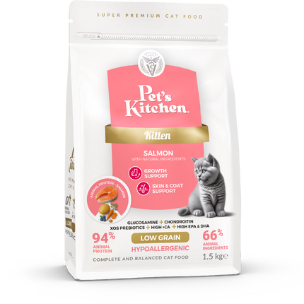 PETS KITCHEN Корм для котят ЛОСОСЬ 1.5кг
