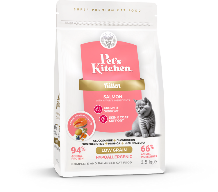 PETS KITCHEN Salmon Kitten Food 1.5 kg
