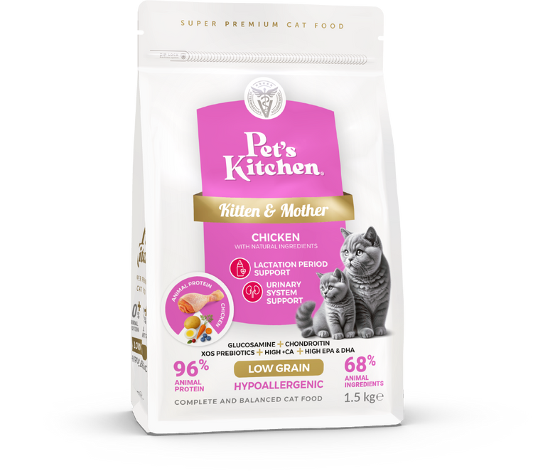PETS KITCHEN Food for kittens and nursing cats CHICKEN 1.5kg