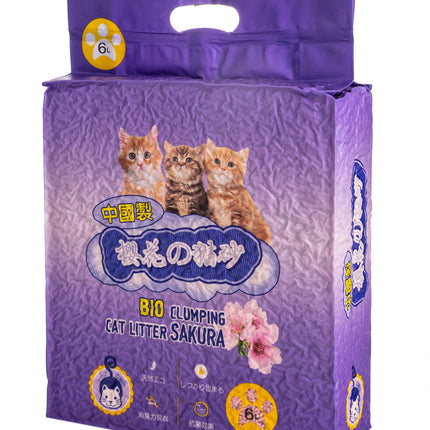 Соевый наполнитель HAKASE AREKKUSU «TOFU» сакура 6л