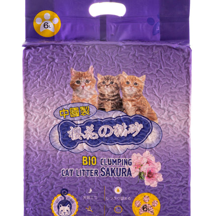 Соевый наполнитель HAKASE AREKKUSU «TOFU» сакура 6л