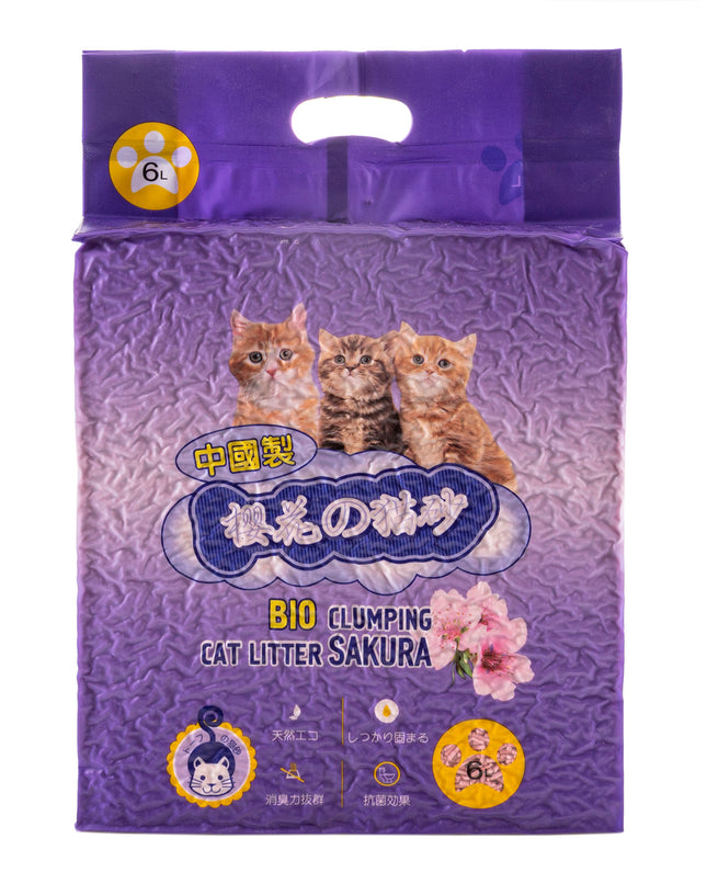 Соевый наполнитель HAKASE AREKKUSU «TOFU» сакура 6л