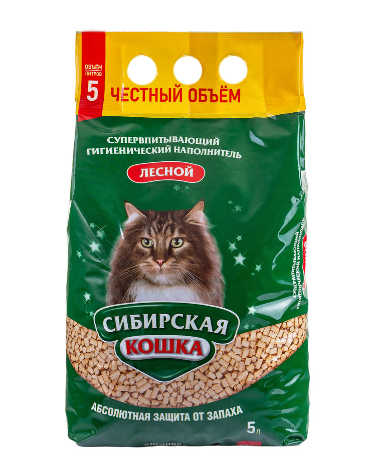 Super Absorbent Wood Litter "Lesnoy" 5L (3.4 kg)