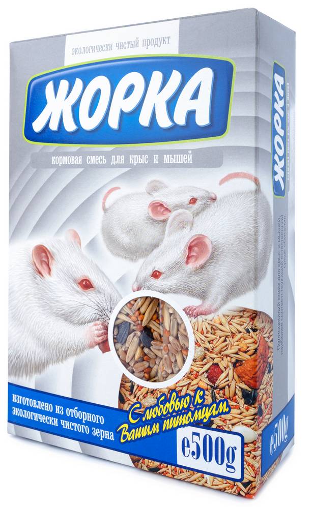Келемиштер жана чычкандар үчүн «Жорка» тоют аралашмасы, 450 г