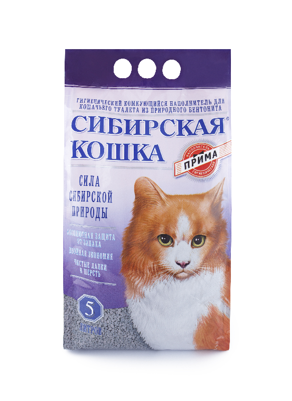 Комкующийся наполнитель «Прима» 5л