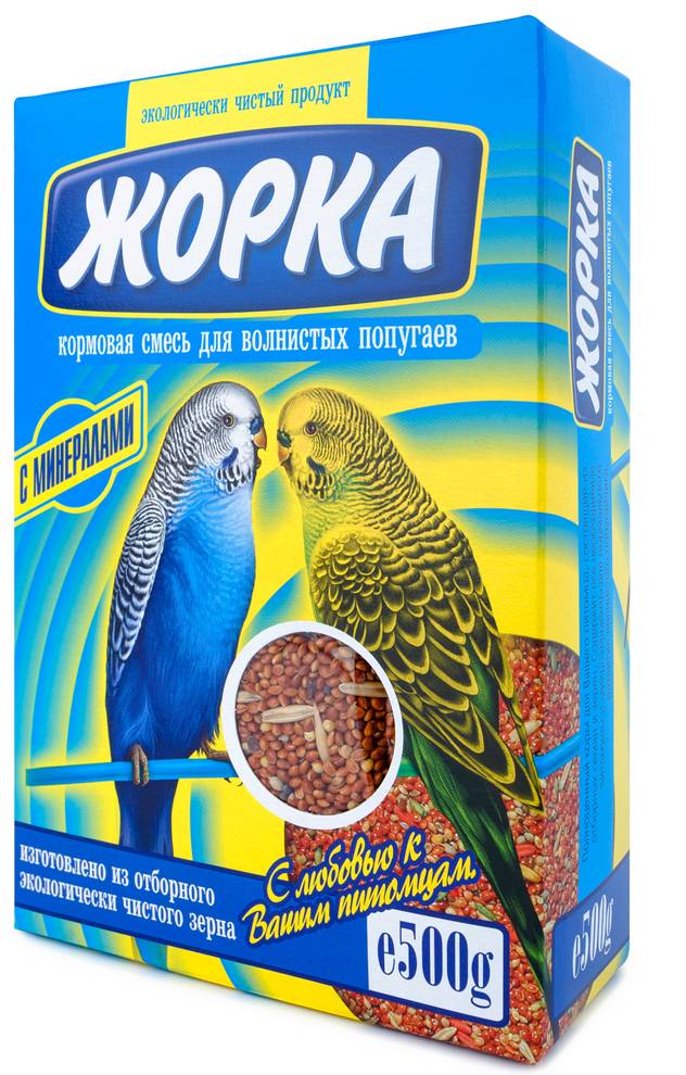 Кормовая смесь "Жорка" для волнистых попугаев (Минералы) 500гр